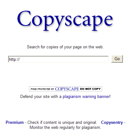 Copyscape - Search for Website Plagiarism and Duplicate Content Online