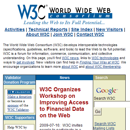 World Wide Web Consortium - Web Standards