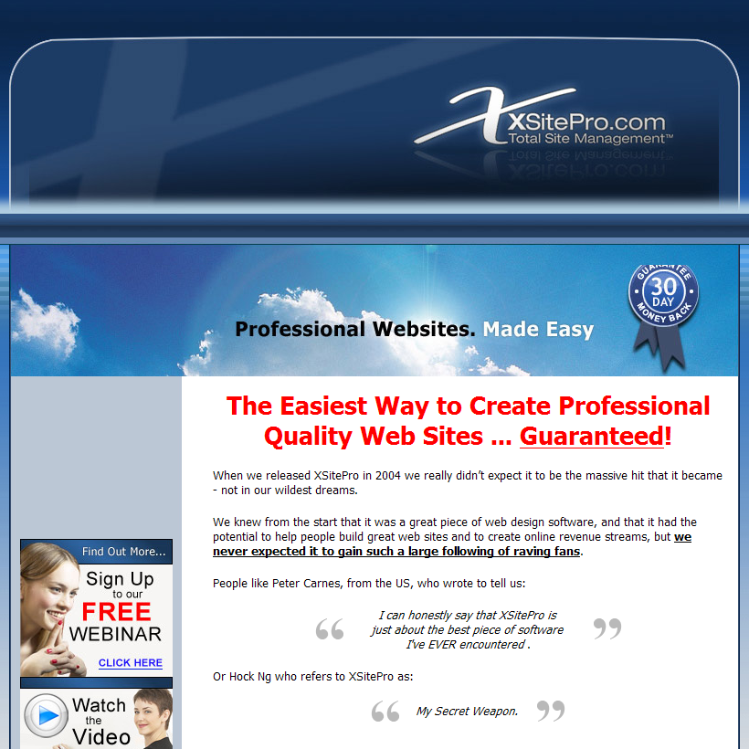 Website Designer Software - XSitePro - Home 2